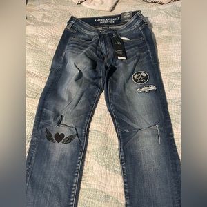 New AE Stretch Patch Jeans